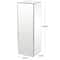 Silver Wood Mirrored Pedestal Table 10" x 10" x 30"